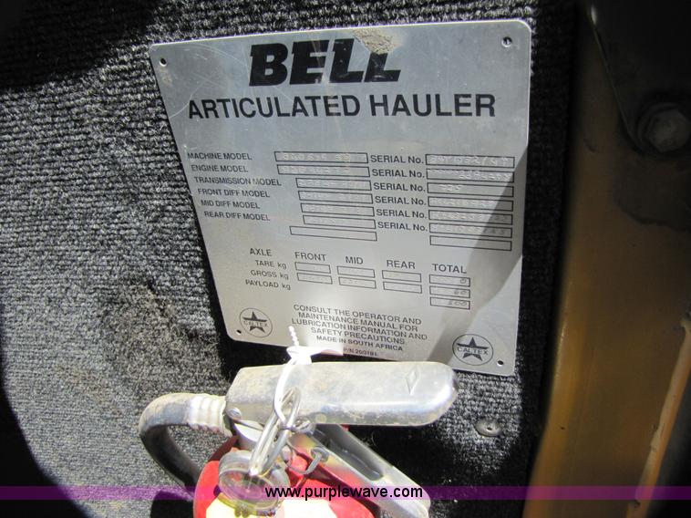 image for item 3579 Bell B40 6X6 dump truck