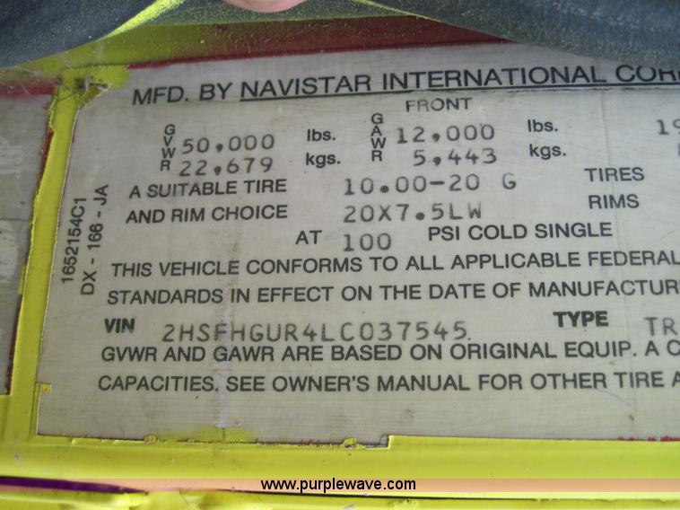 image for item 4000 1990 International Series 9400 semi truck