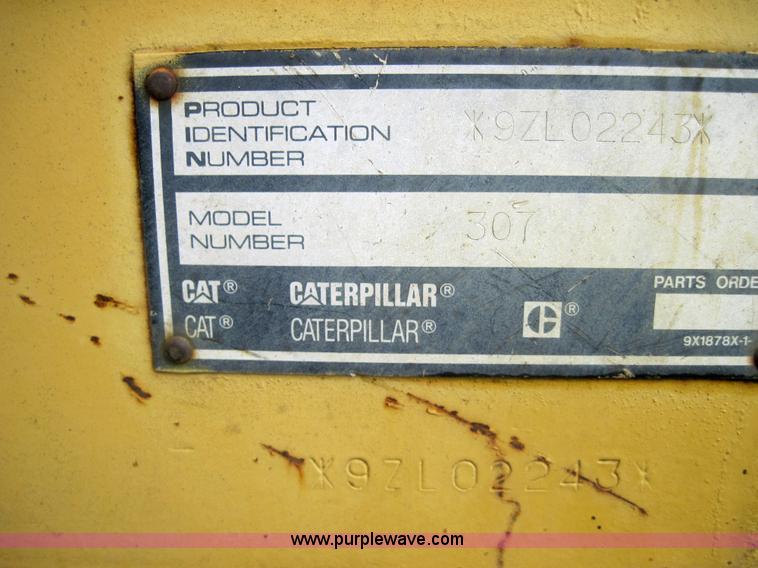 image for item 4001 1995 Caterpillar 307 excavator