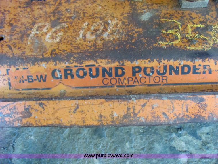 image for item 4787 MBW Ground Pounder plate compactor
