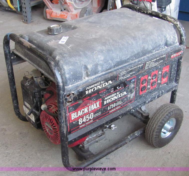 image for item 4799 Black Max 8450 portable generator