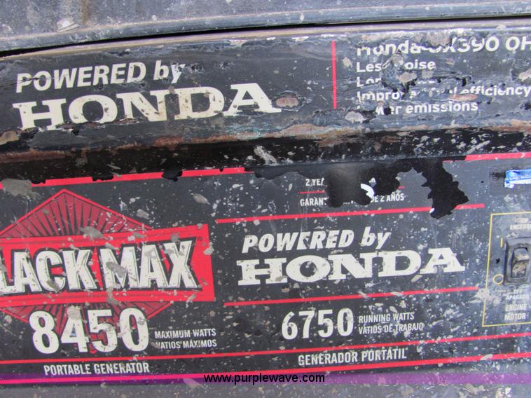 image for item 4799 Black Max 8450 portable generator