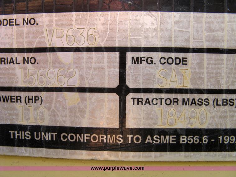 image for item 5058 1999 Ingersoll Rand VR-636 RT telehandler