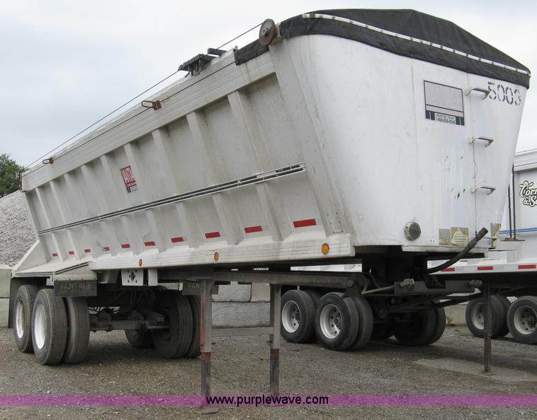 image for item 5088 1994 Vantage SV-102 27' aluminum V-body end dump trailer