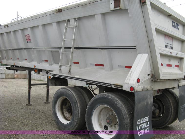 image for item 5088 1994 Vantage SV-102 27' aluminum V-body end dump trailer