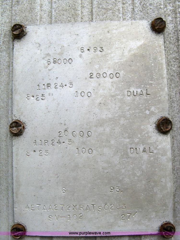 image for item 5088 1994 Vantage SV-102 27' aluminum V-body end dump trailer