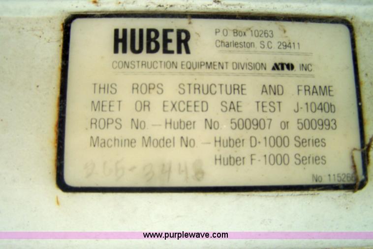 image for item 6011 Huber FJ50 motor grader