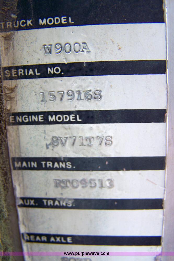 image for item 6013 1977 Kenworth W900A dump truck