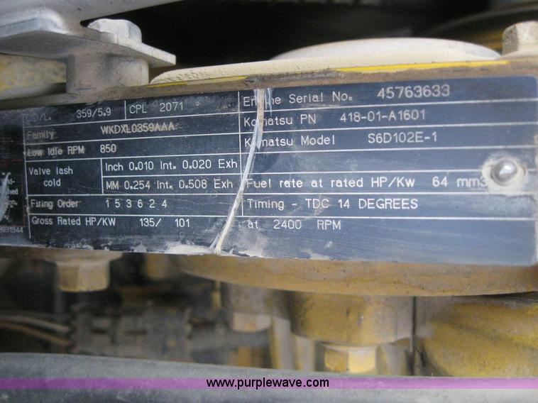 image for item 6133 1999 Komatsu WA250-3L wheel loader