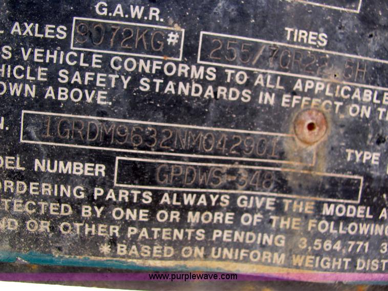 image for item 6722 1992 Great Dane 48' drop deck triple axle trailer