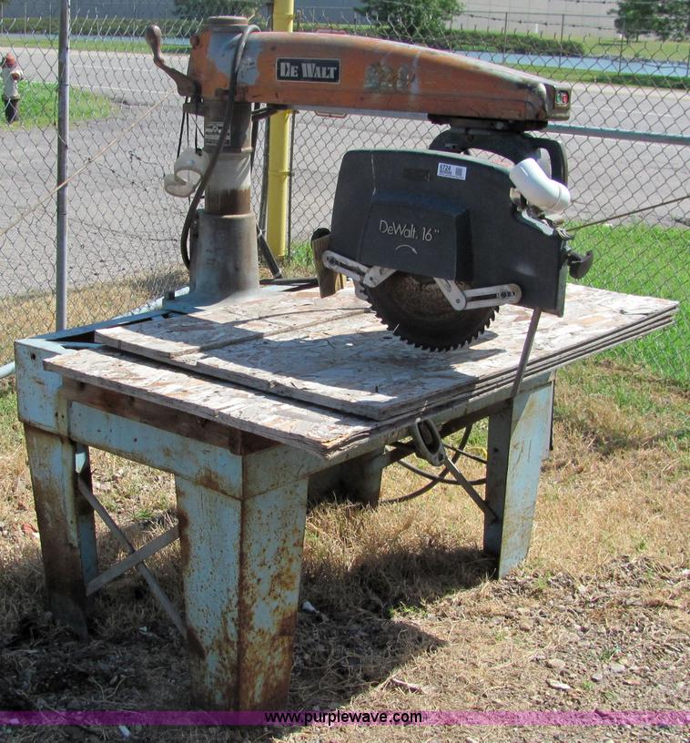image for item 6724 Dewalt 16" radial arm saw