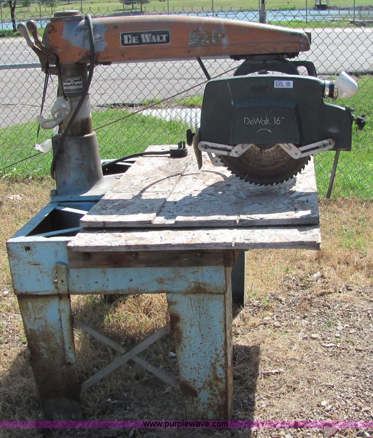 image for item 6724 Dewalt 16" radial arm saw