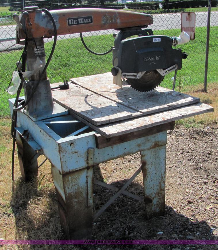 image for item 6724 Dewalt 16" radial arm saw