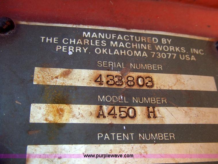 image for item 7123 1983 Ditch Witch 4010 trencher with backhoe