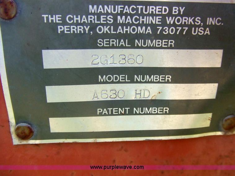 image for item 7124 1991 Ditch Witch 6510 trencher