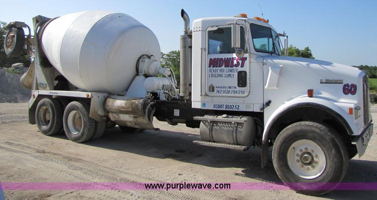 image for item 7175 1991 Kenworth W900B concrete mixer truck