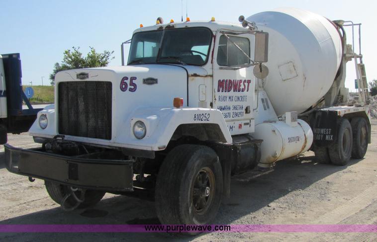 image for item 7176 1987 Volvo Autocar concrete truck