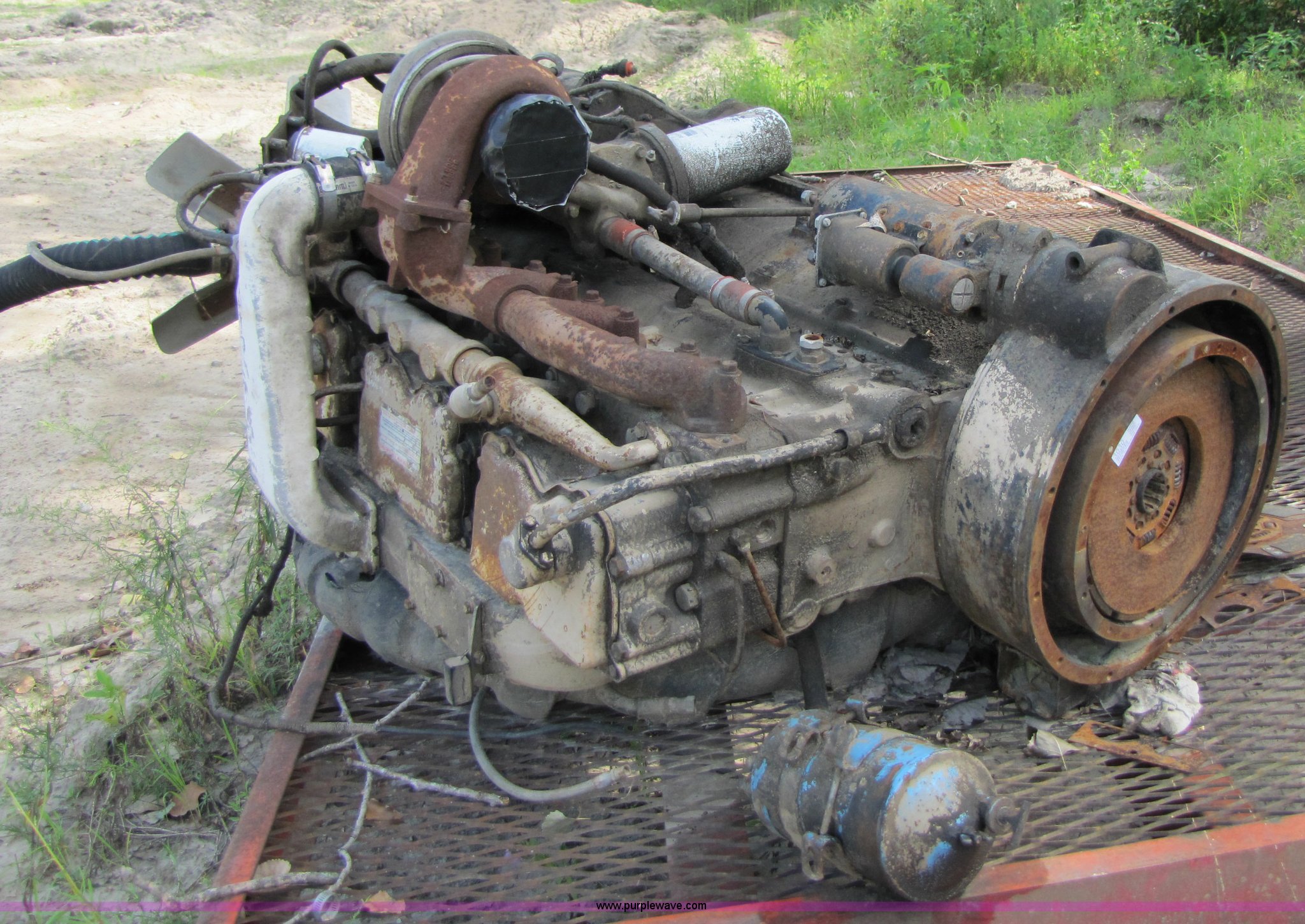 Cummins 855 six cylinder turbocharged diesel engine in Trenton, MO