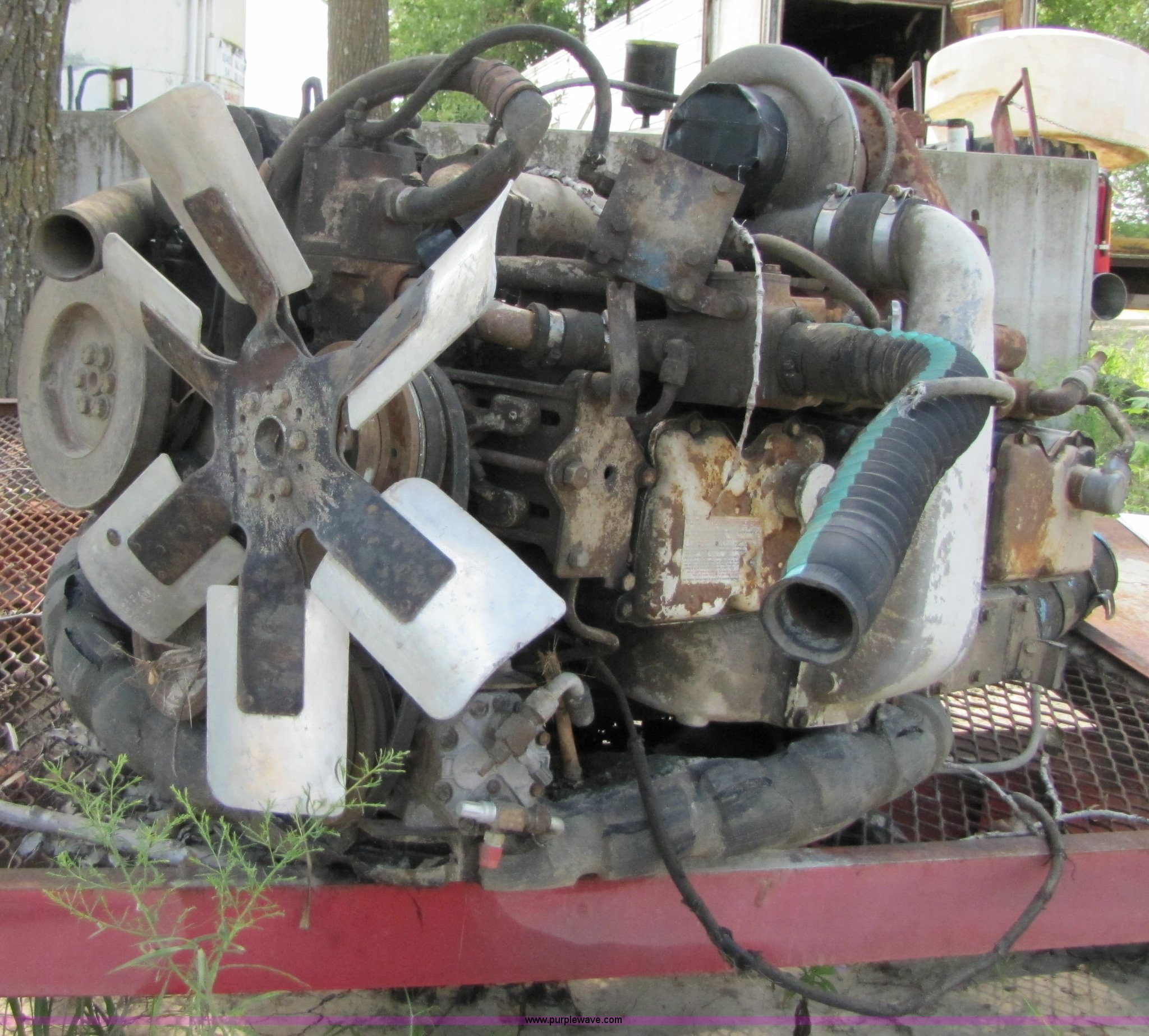 Cummins 855 six cylinder turbocharged diesel engine in Trenton, MO