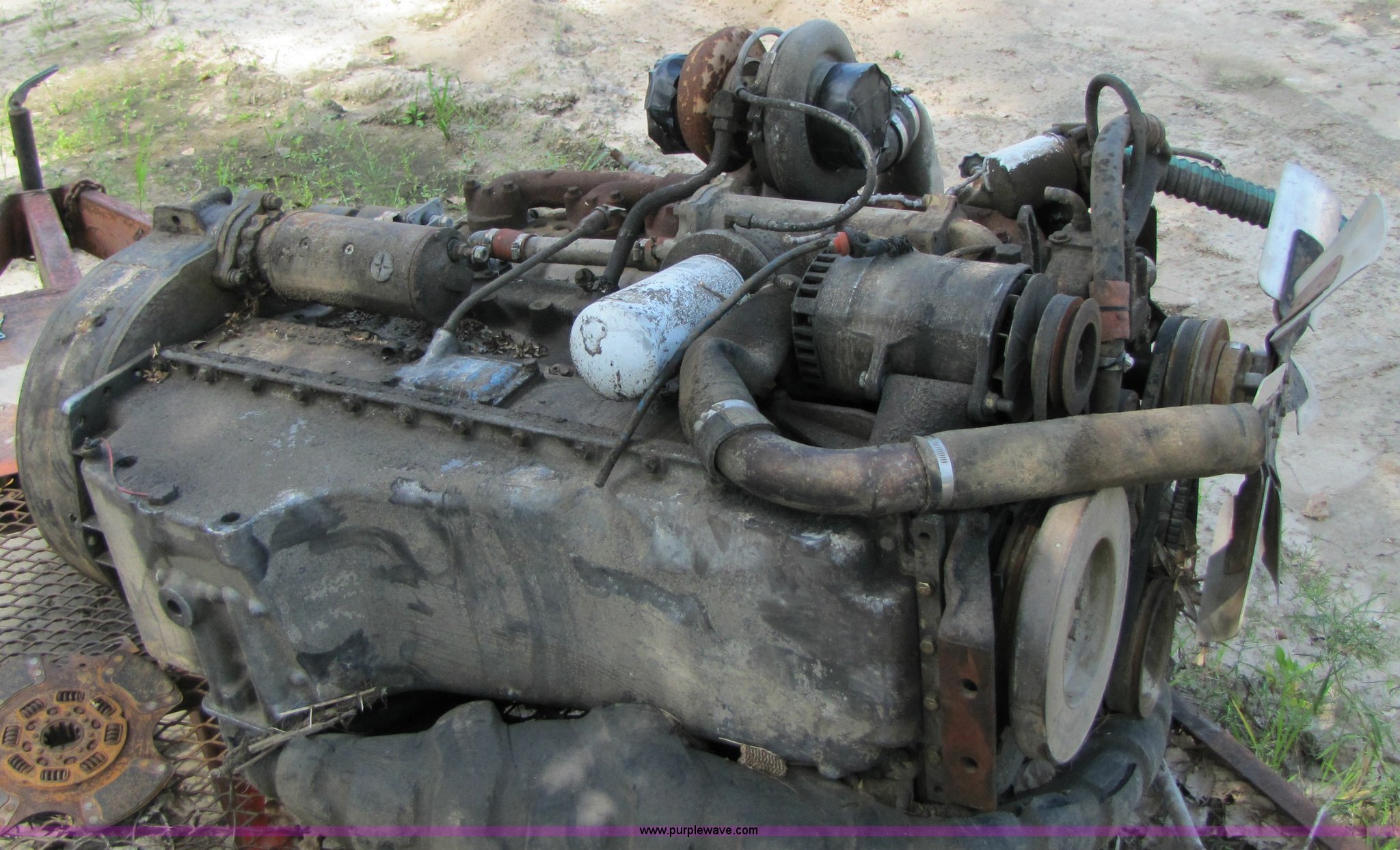 Cummins 855 six cylinder turbocharged diesel engine in Trenton, MO
