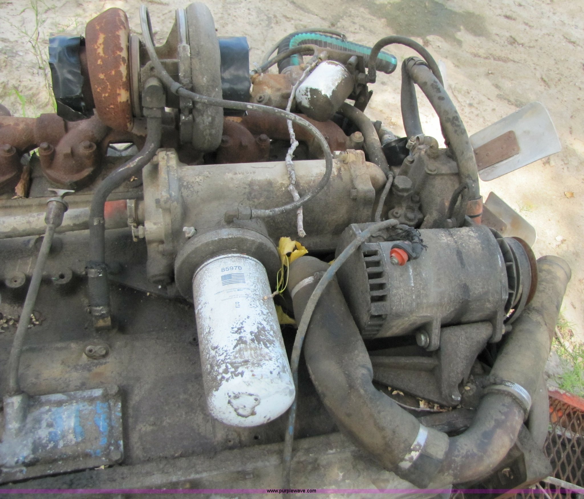 Cummins 855 six cylinder turbocharged diesel engine in Trenton, MO