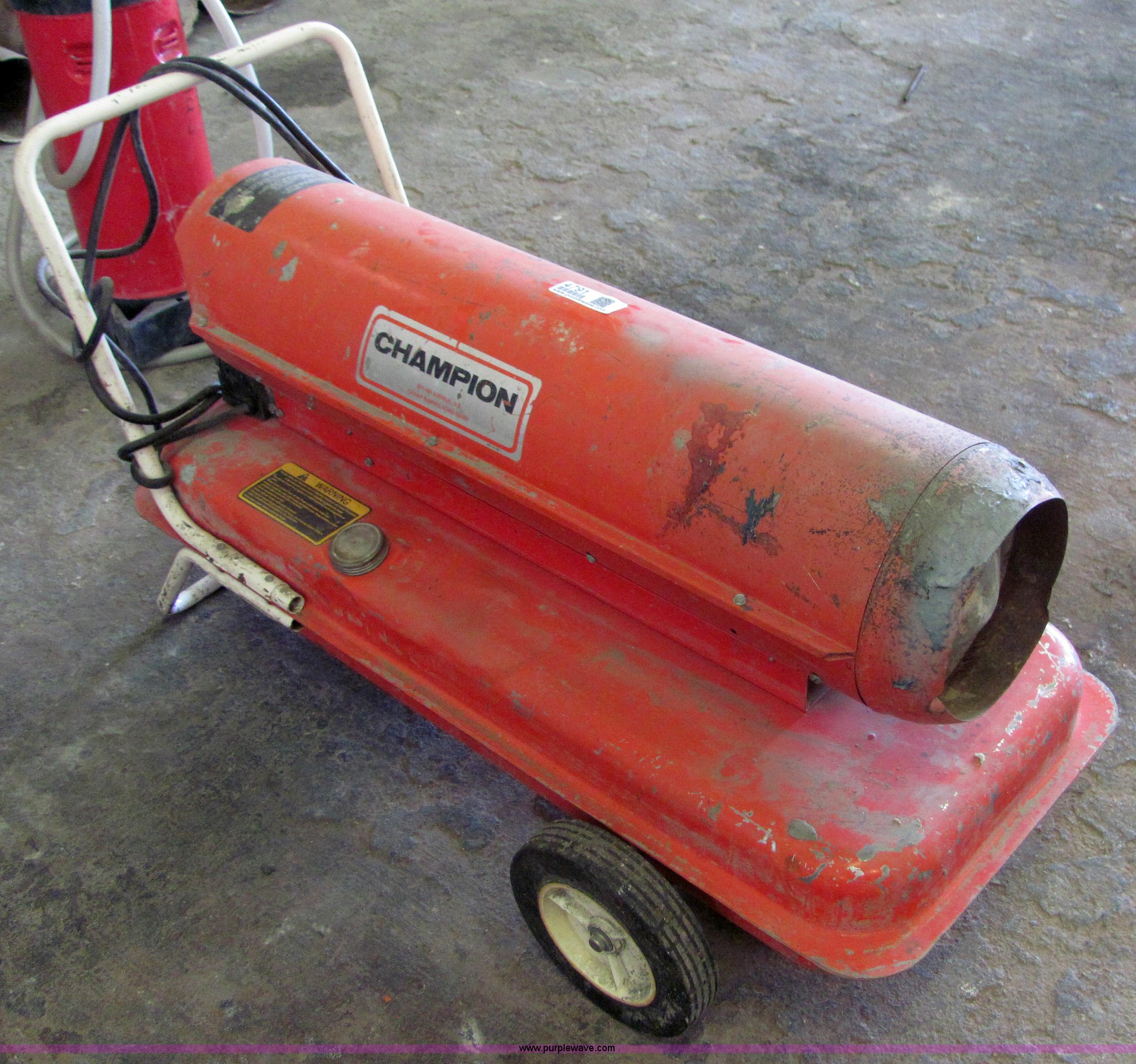 Champion kerosene space heater in Wichita, KS Item 4791 sold Purple