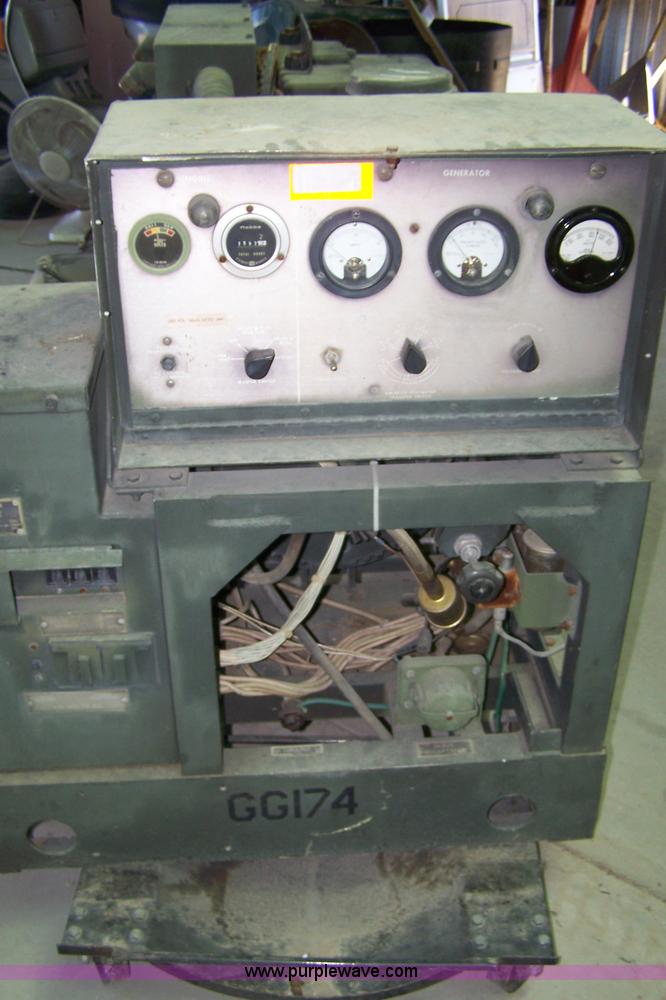 image for item 4131 1982 Onan military issued 10kw continuous run generator