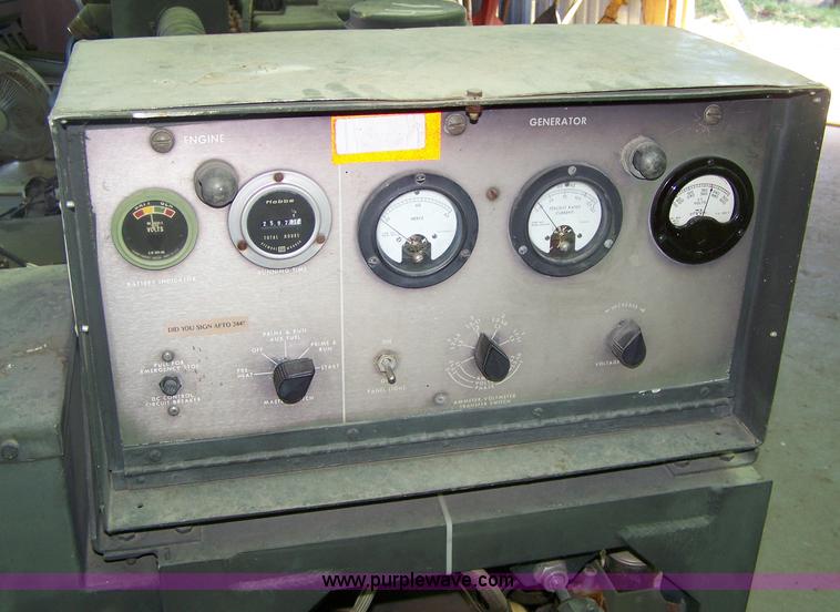 image for item 4131 1982 Onan military issued 10kw continuous run generator
