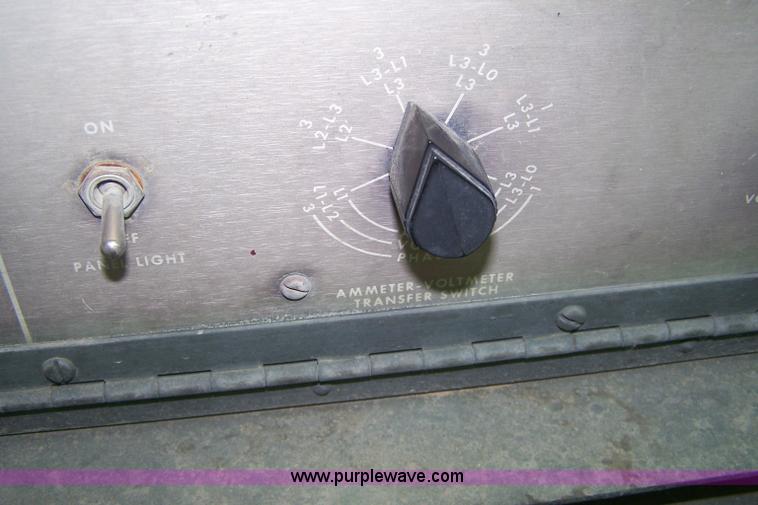 image for item 4131 1982 Onan military issued 10kw continuous run generator