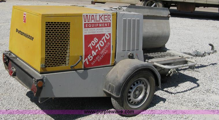 image for item 4817 2002 Putzmeister mortar mixer