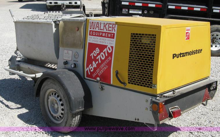 image for item 4817 2002 Putzmeister mortar mixer