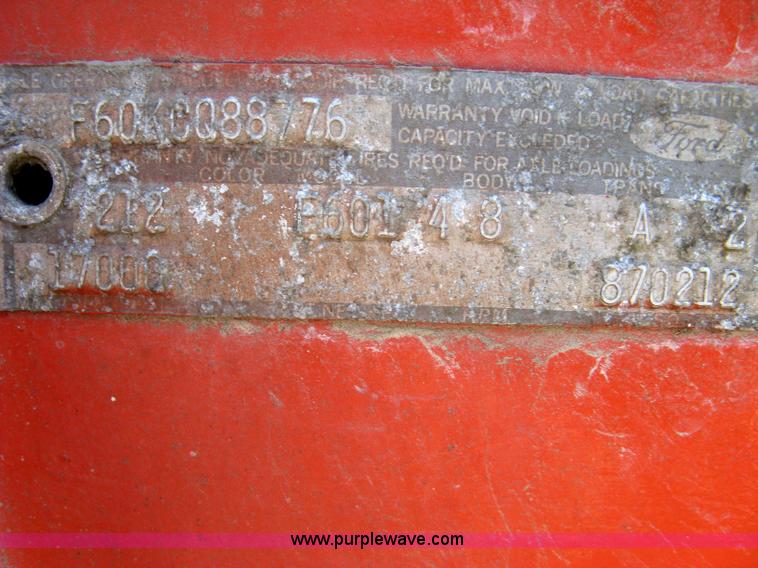 image for item 4820 1973 Ford F600 box truck