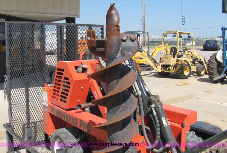 image for item 4828 2004 Powerhouse Pro mini skid-steer loader with attachments and customer trailer