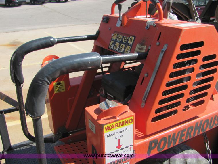 image for item 4828 2004 Powerhouse Pro mini skid-steer loader with attachments and customer trailer