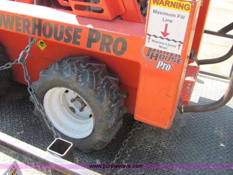 image for item 4828 2004 Powerhouse Pro mini skid-steer loader with attachments and customer trailer