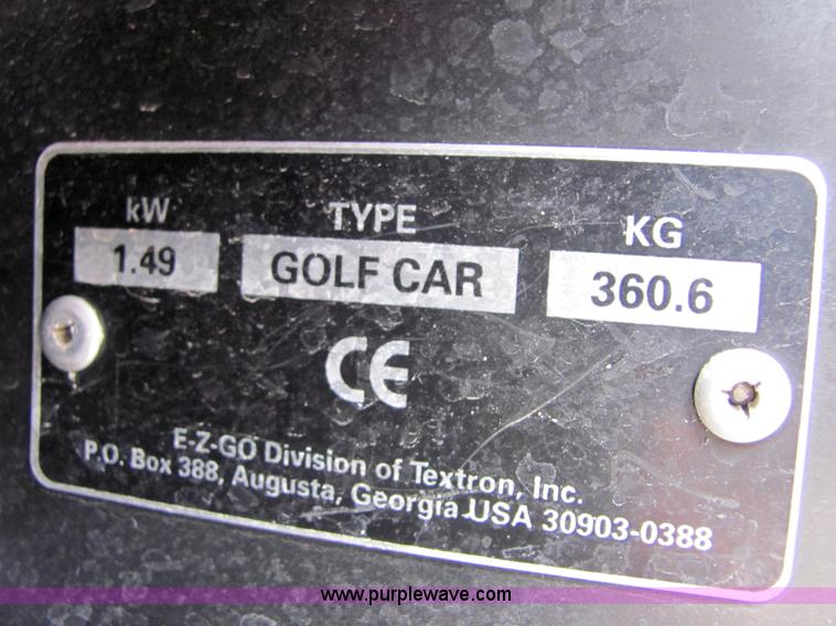 image for item 4880 2002 Ez-go electric golf cart