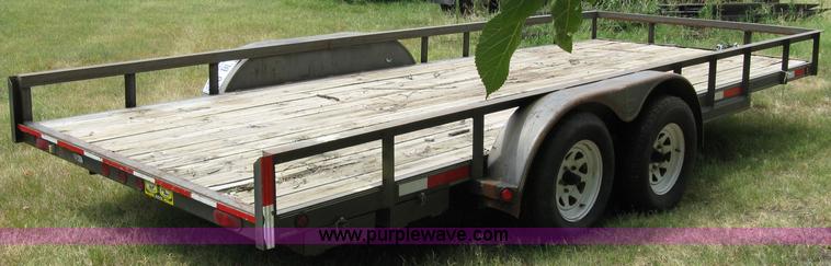 image for item 5063 2003 Load Trail tandem axle flat bed trailer