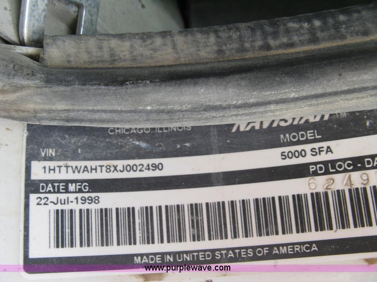 image for item 5071 1999 International Paystar 5000SFA mixer truck