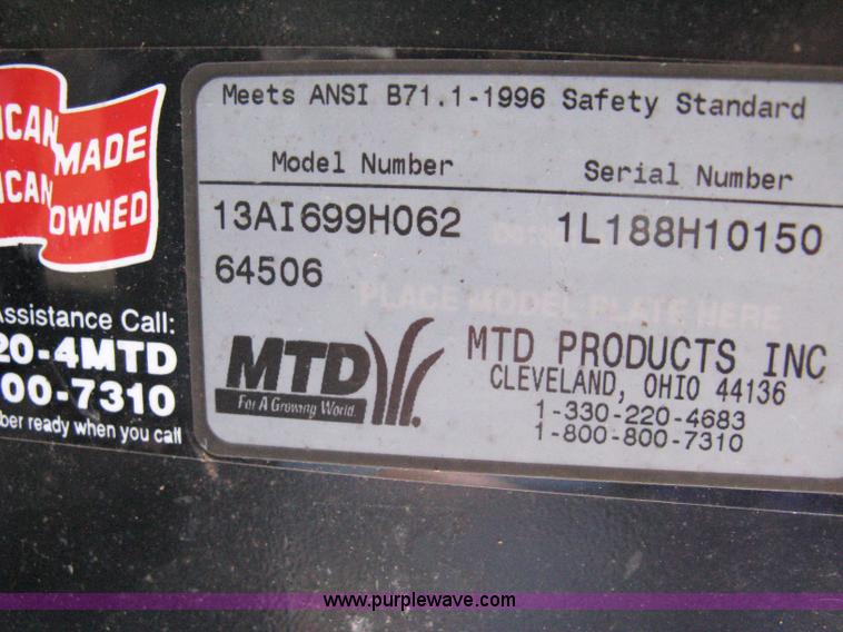 image for item 5100 MTD Yard Machine riding mower