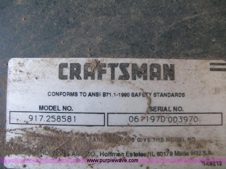 image for item 5101 Craftsman riding mower