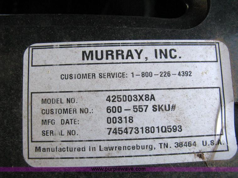 image for item 5102 Murray Select riding mower
