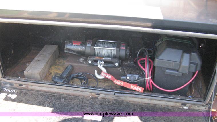 image for item 5103 1977 homebuilt gooseneck, flat-bed, tandem axle trailer