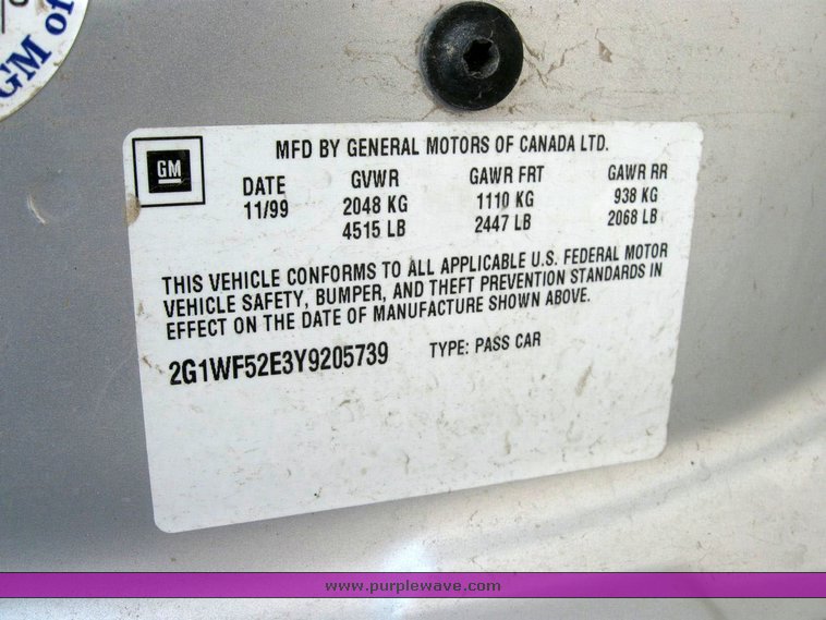 image for item 6818 2000 Chevrolet Impala