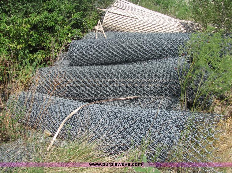 image for item 6878 (15) rolls of chain link fence