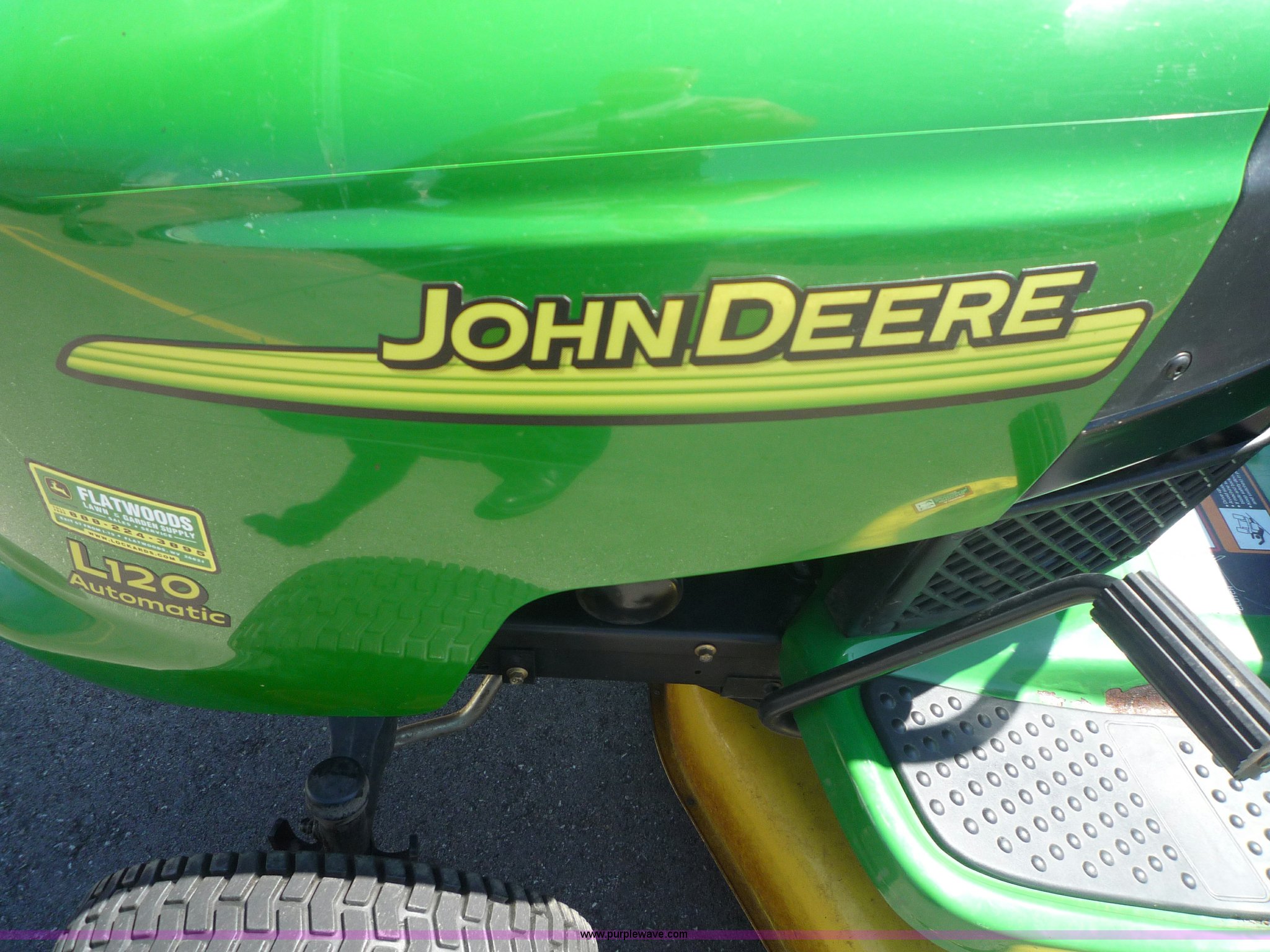 2005 John Deere L120D lawn mower in Manhattan, KS Item 7002 sold