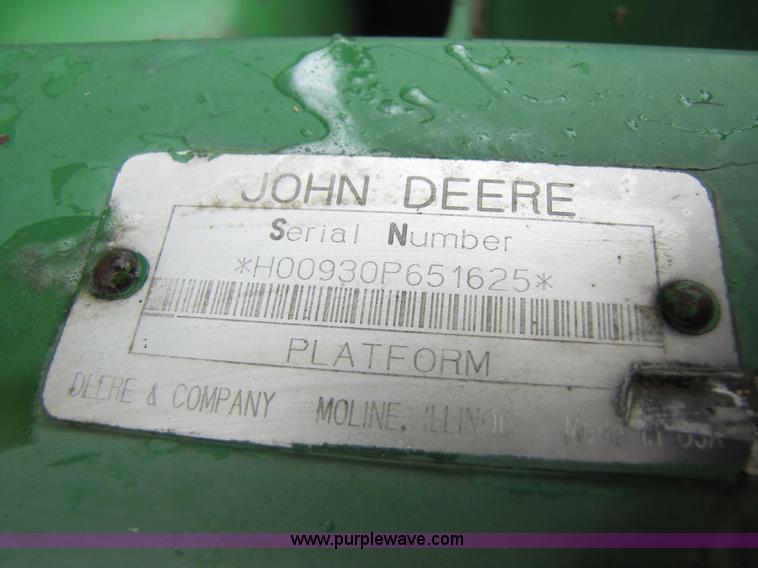 image for item 1003 1993 John Deere 930 30' platform