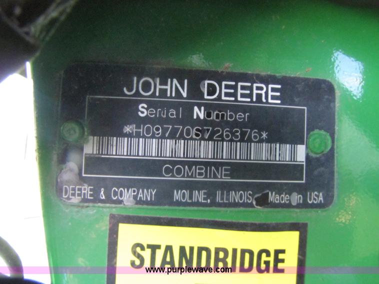 image for item 3072 2008 John Deere 9770STS combine