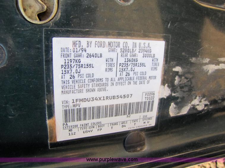 image for item 3080 1994 Ford Explorer