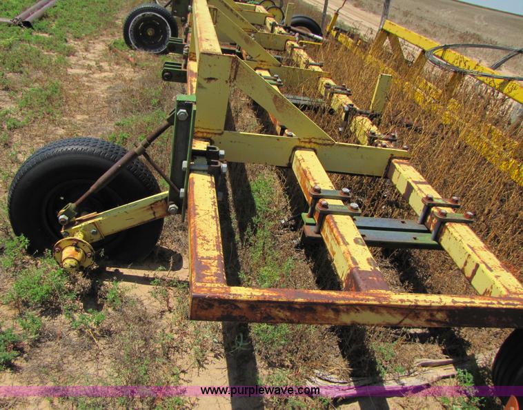 image for item 3428 Roll-a cone 21' triple tool bar with guage wheels