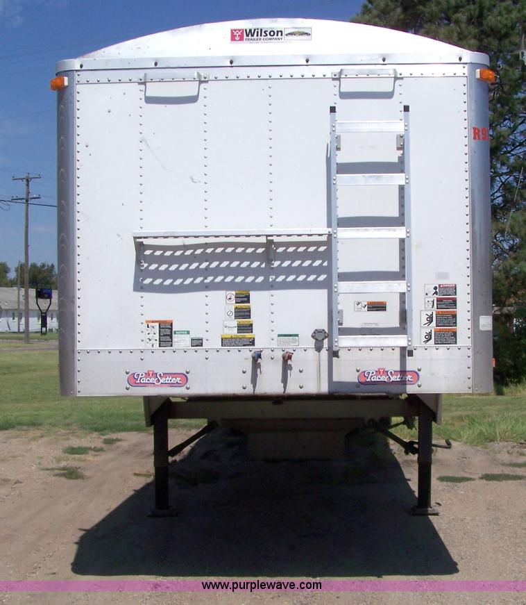 image for item 1000 2007 Wilson 50' x 102" spread-axle grain trailer with 78" sides
